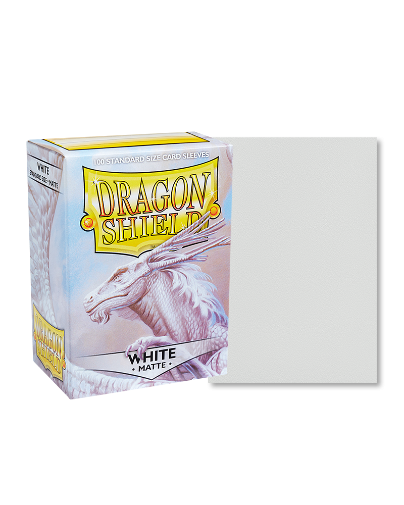 Sleeves Dragon Shield White Matte x100 (Standard)