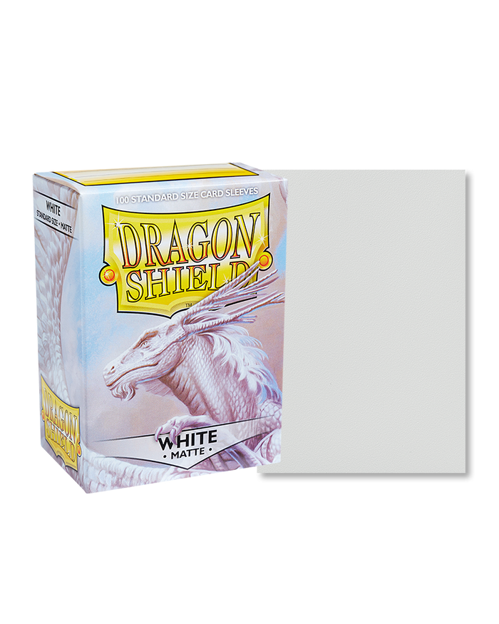 Sleeves Dragon Shield White Matte x100 (Standard)