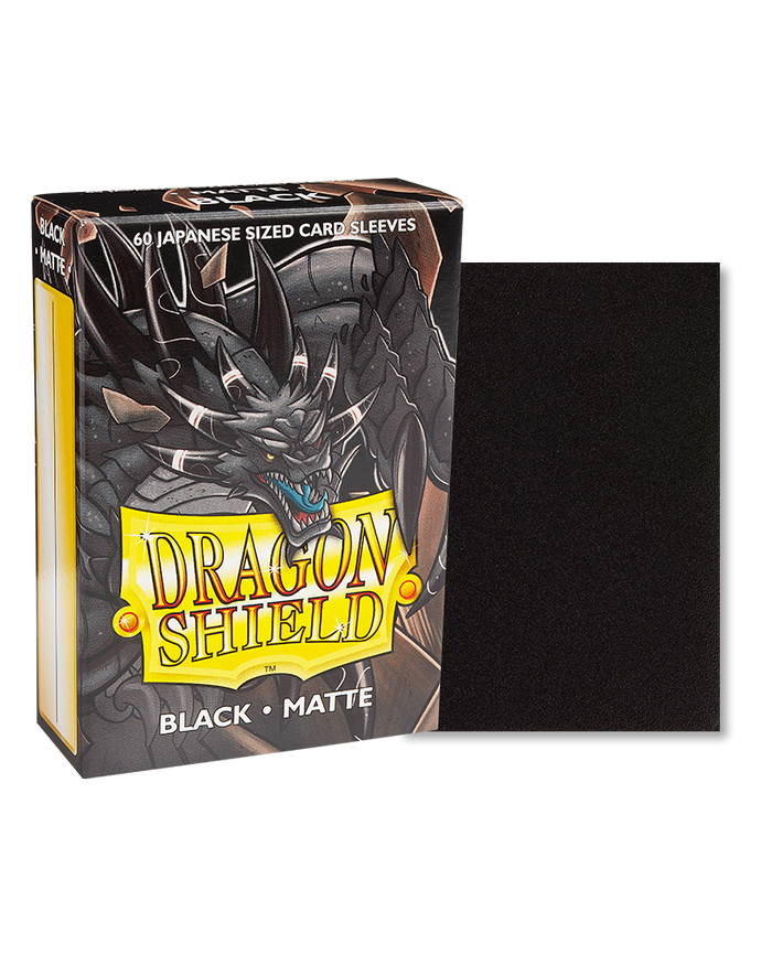 Sleeves Dragon Shield Black Matte x60 (Japanese Size)
