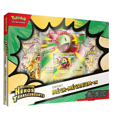 Coffret Méga-Méganium EX – ME02.5 Méga-Évolution : Héros Transcendants (FR)