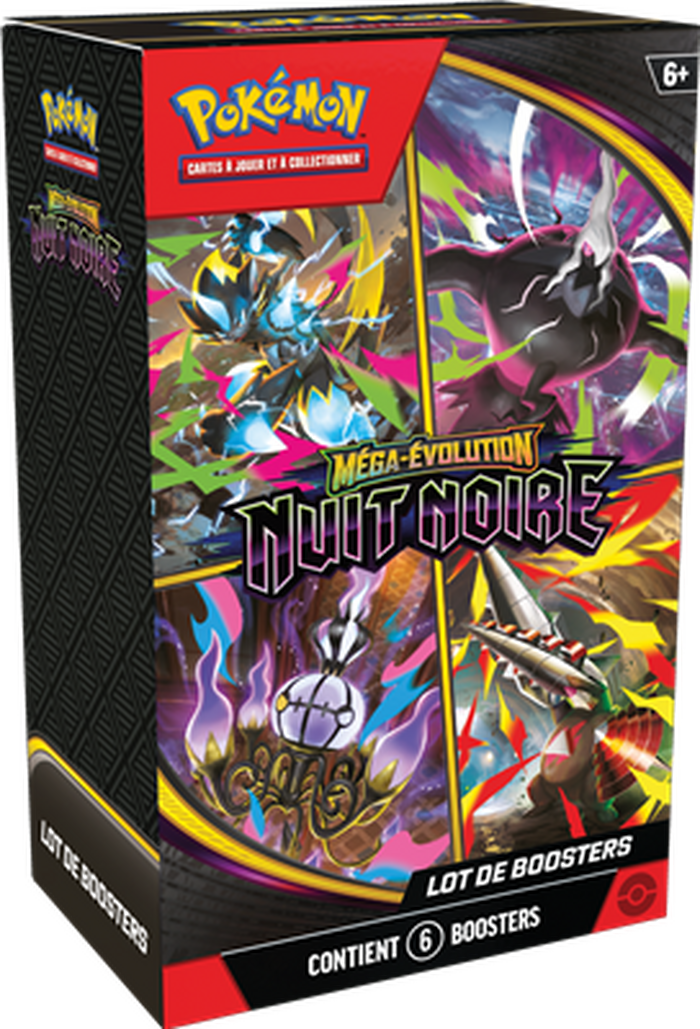 Bundle 6 boosters - ME05 Méga-Évolution : Nuit Noire (FR)
